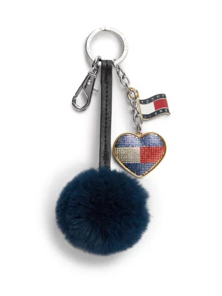 Tommy Jeans Prívesky na kľúče námornícka modrá / červená strieborná čierna