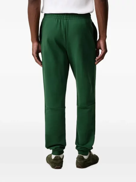 Pantaloni Lacoste alergare cu autograf verde