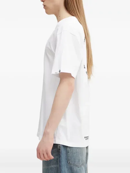 Tricou Aape By A Bathing Ape cu imagine alb