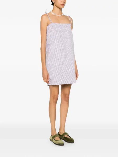 Rochie mini A.p.c. în carouri alb