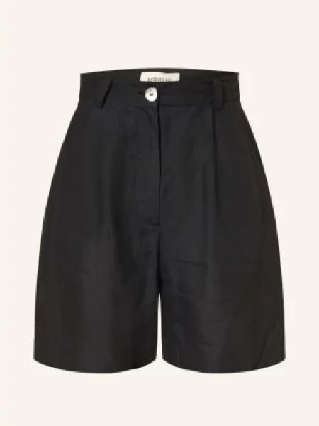 Arkitaip Szorty Lniane Sienna schwarz czarne