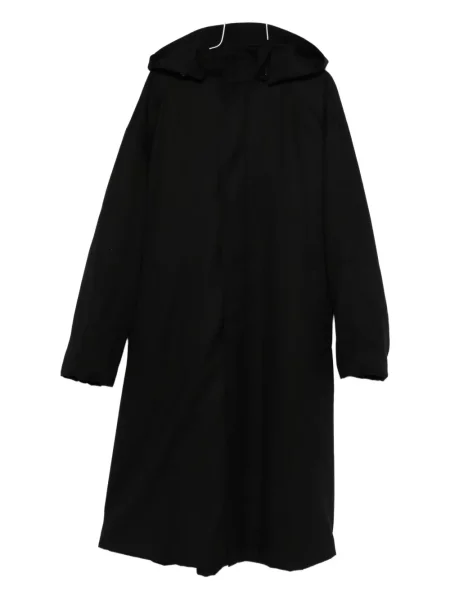 Vuneni kaput Juun.j s kapuljačom crna