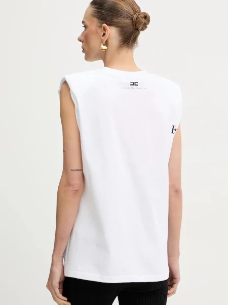 Top Elisabetta Franchi alb