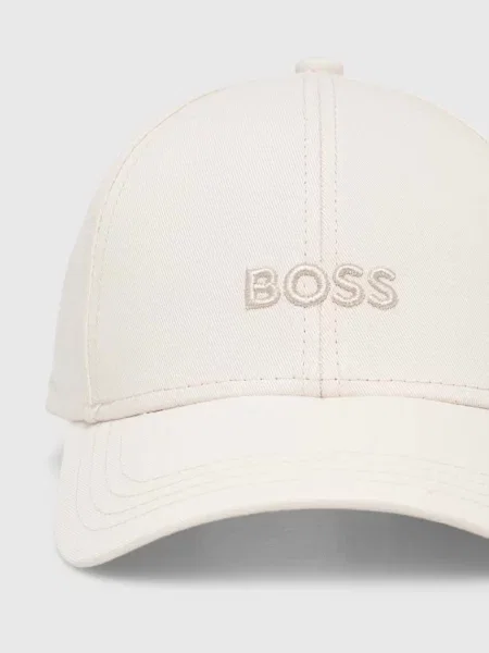 Кепка Boss с аппликацией бежевая