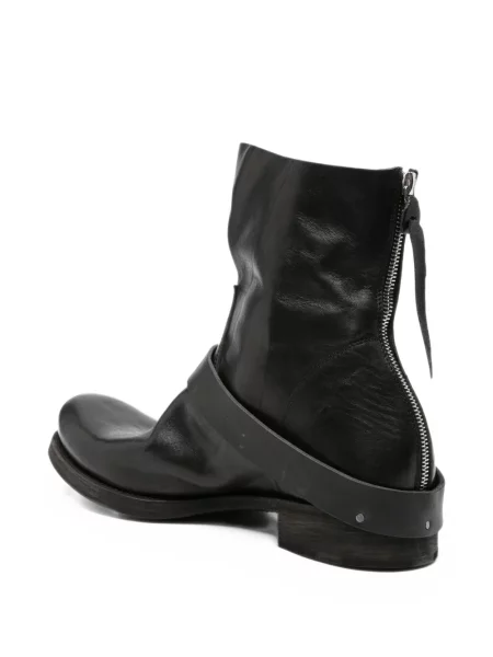 Botine Ma+ cu cataramă cu bretele negru