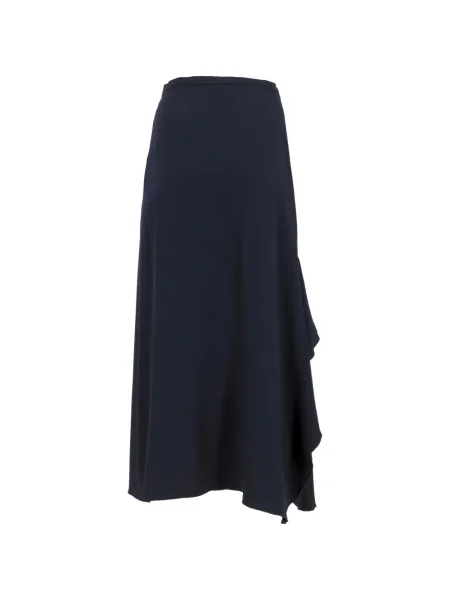 Maxi fusta maxi Max Mara cu volane albastru