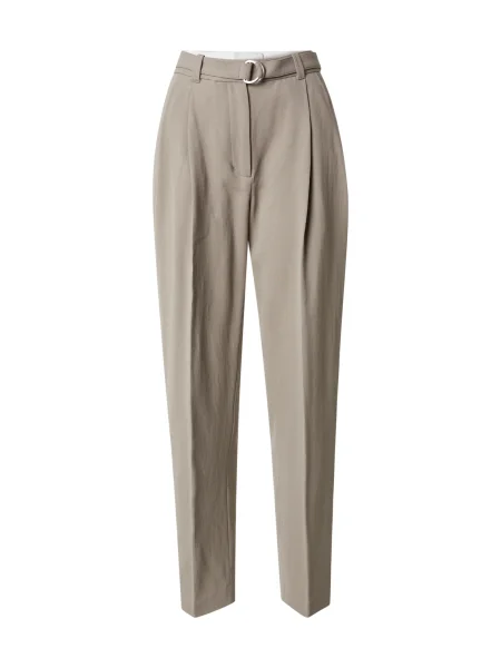 Phillip Lim Élére vasalt nadrágok taupe