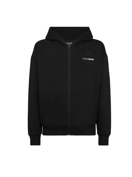 Bluza z kapturem Plein Sport z kapturem czarna