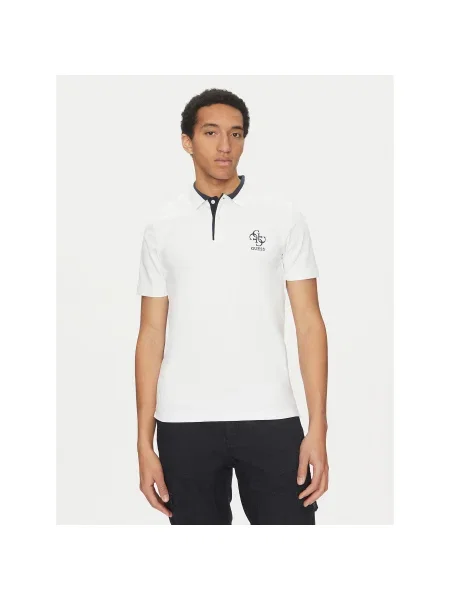Guess Pólóing Slim Fit fehér