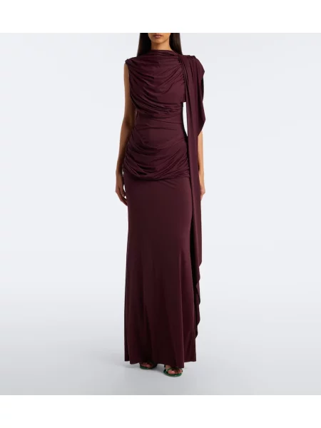 Rochie De La Vali din jerseu drapată