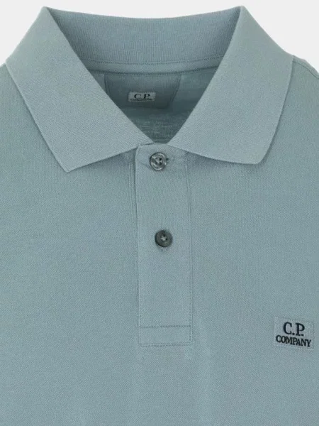 Поло C.p. Company голубое