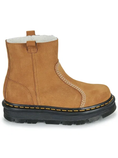 Púštne členkové topánky Dr. Martens z nubuku hnedá
