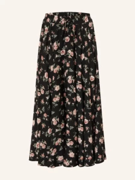 Dolce & Gabbana Jedwabna Spódnica schwarz czarna
