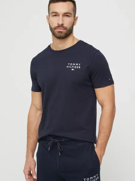 Kratka majica Tommy Hilfiger mornarsko modra črna