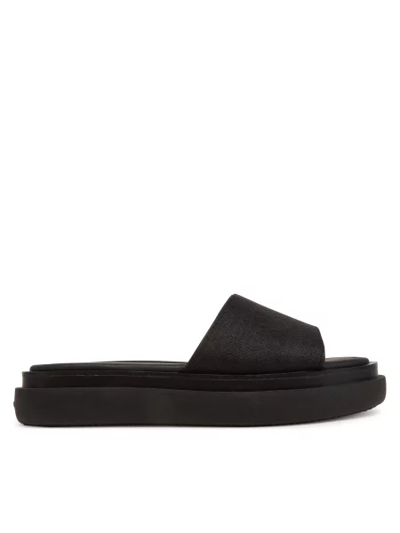 Natikači Calvin Klein Flatform Slide Jacq črna