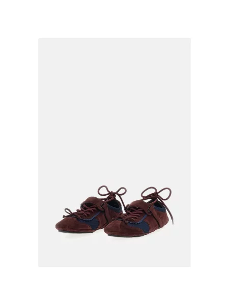 Sneakersy Shushu/tong skórzane brązowe