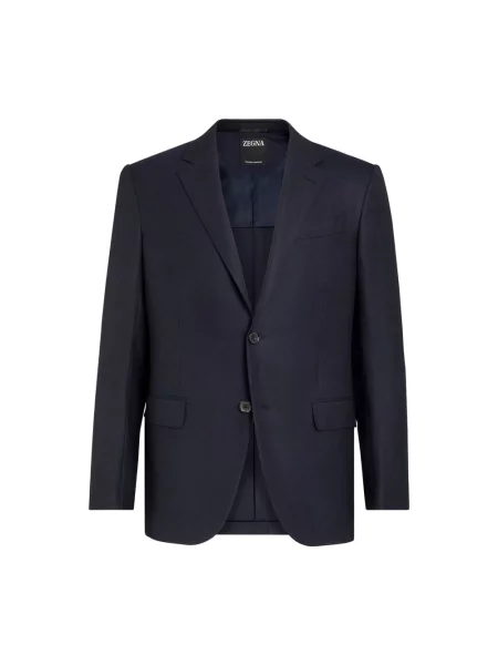 Garnitur Zegna wełniany niebieski