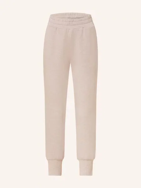 Varley Spodnie Treningowe beige beżowe