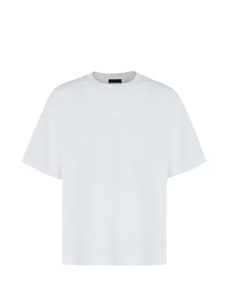 Tricou Giuseppe Zanotti cu decolteu rotund alb