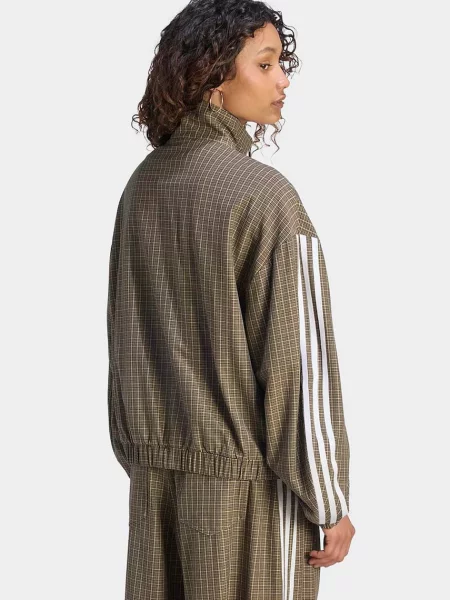 Adidas Originals hanorac pentru femei Checks verde