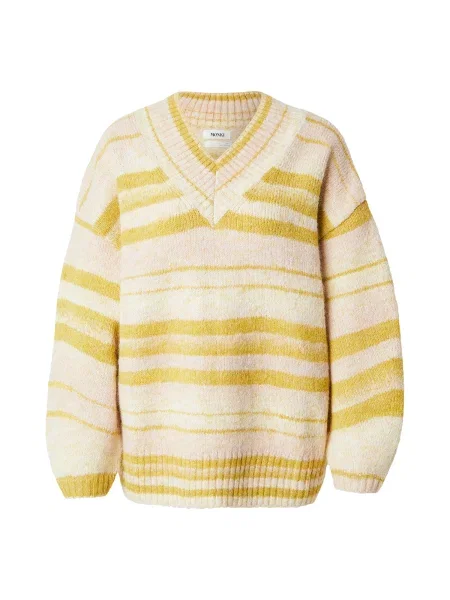 Monki Oversize pulóver melír / mustár bézs