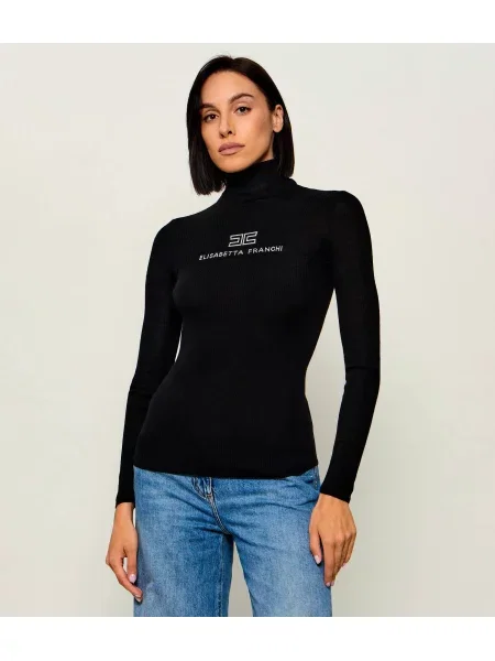 Pulover Elisabetta Franchi de lână negru