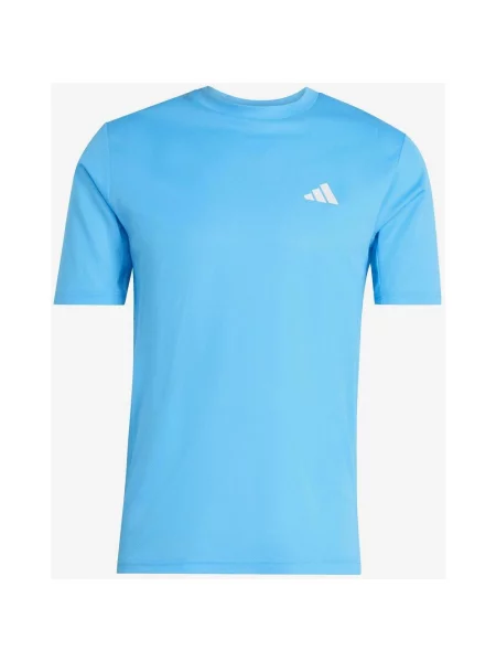 Koszulka z krótkim rękawem damska adidas Workout Essentials Base jasnoniebieska M niebieska