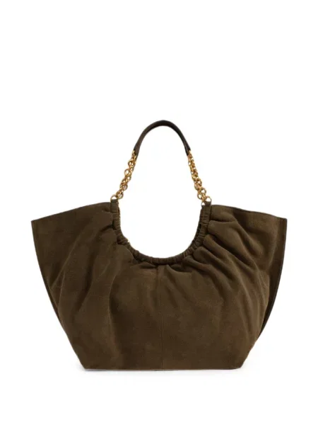 Geantă Michael Michael Kors din piele cu volane roz