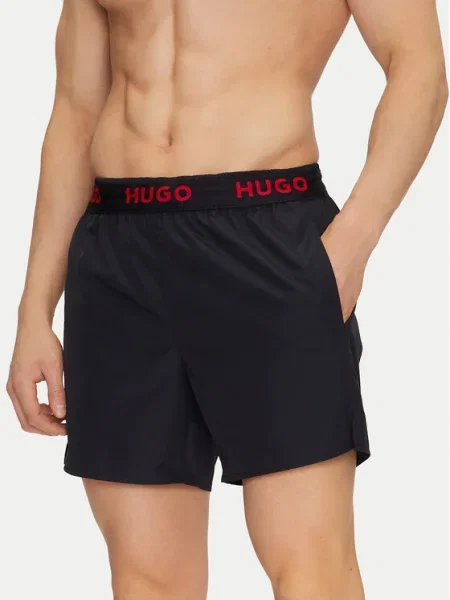 Плувни шорти HUGO черно