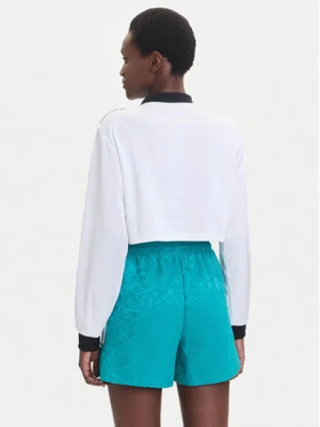 Jacquard cropped póló Adidas Originals fehér