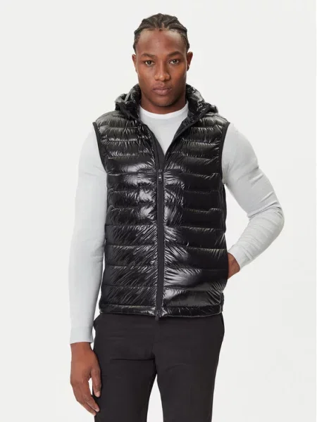 BOSS Vestă elegantă Hypelite negru