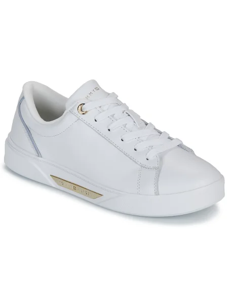 Dámske topánky Tommy Hilfiger Chic Court white modrá