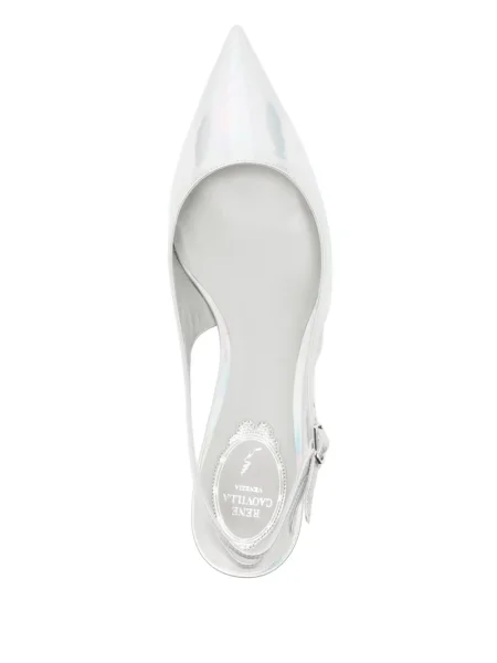 Pantofi cu toc Rene Caovilla slingback gri