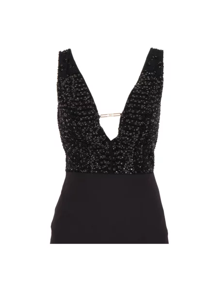 Sukienka maxi Elisabetta Franchi czarna