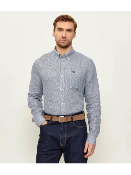 Barbour De in cămașă Linton | Tailored slim albastru