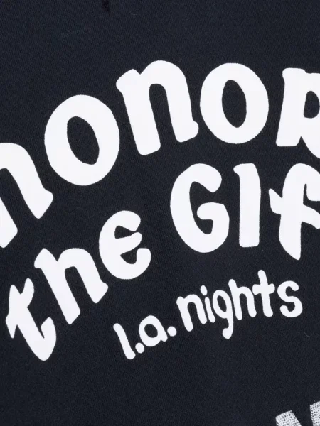 Tricou Honor The Gift cu decolteu rotund negru