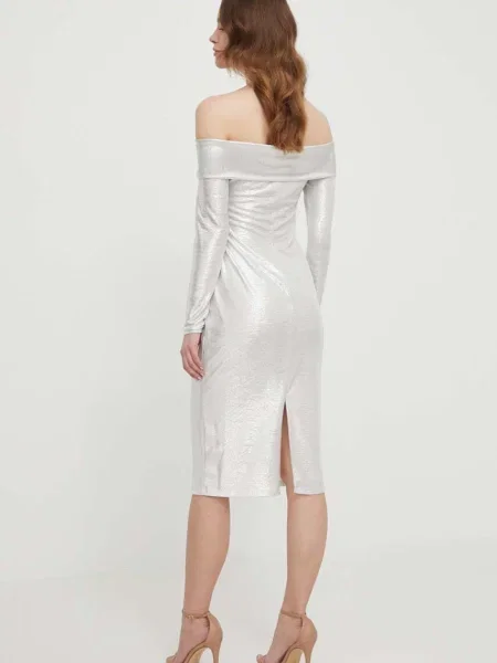 Šaty Lauren Ralph Lauren mini béžová