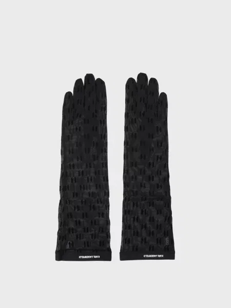Довгі рукавички Karl Lagerfeld чорні