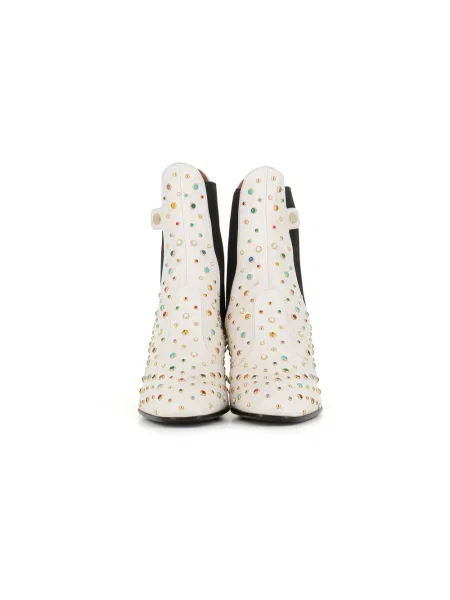 Buty do kostki Laurence Dacade skórzane białe