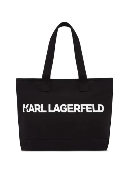 Geantă Karl Lagerfeld cu autograf negru