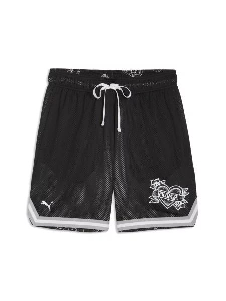 PUMA szorty Swish N Ink 7" dwustronne dzianinowe Akcesoria S czarny