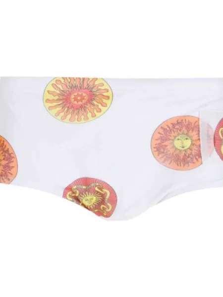 Spodní díl plavek Amir Slama s potiskem bílý