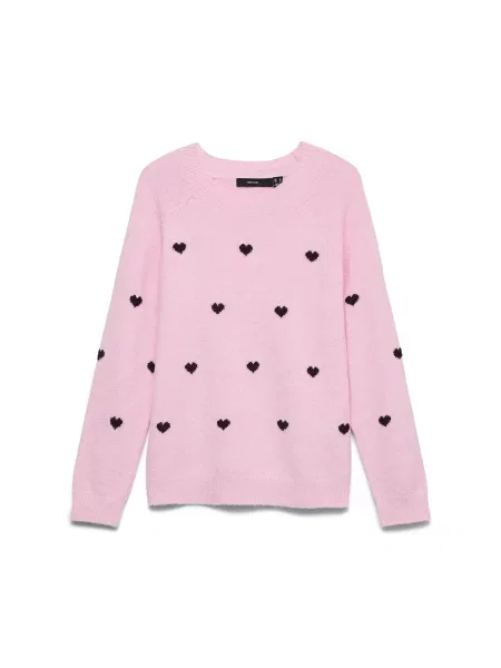 VERO MODA Pulover VMDoffy roz negru