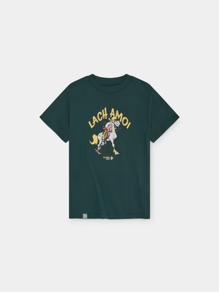 Bavarian Caps Majica Lucky Luke: Lach Amoi tamno / miks zelena