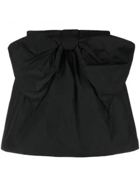 Mini fusta mini Red Valentino cu funde mini negru