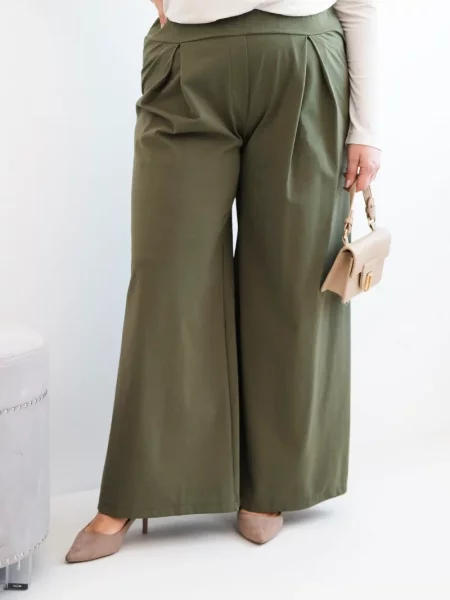 Szerokie spodnie Kesi Włoski białe