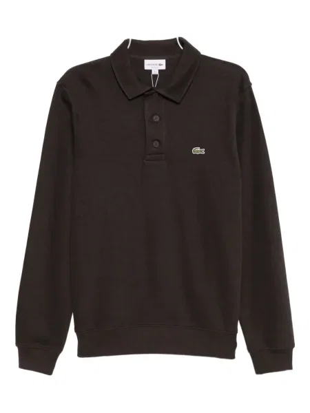 Polo Lacoste cu broderie maro