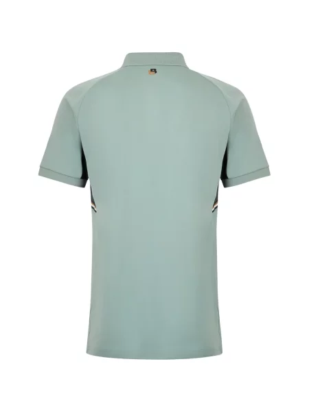 Tricou polo Boss cu autograf verde