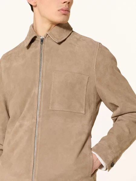 Drykorn Kurtka Skórzana Jerson beige beżowa