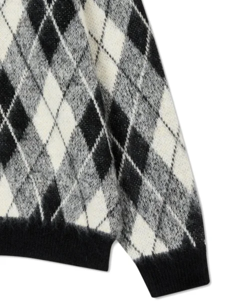 Pulover Studio Tomboy cu model argyle negru